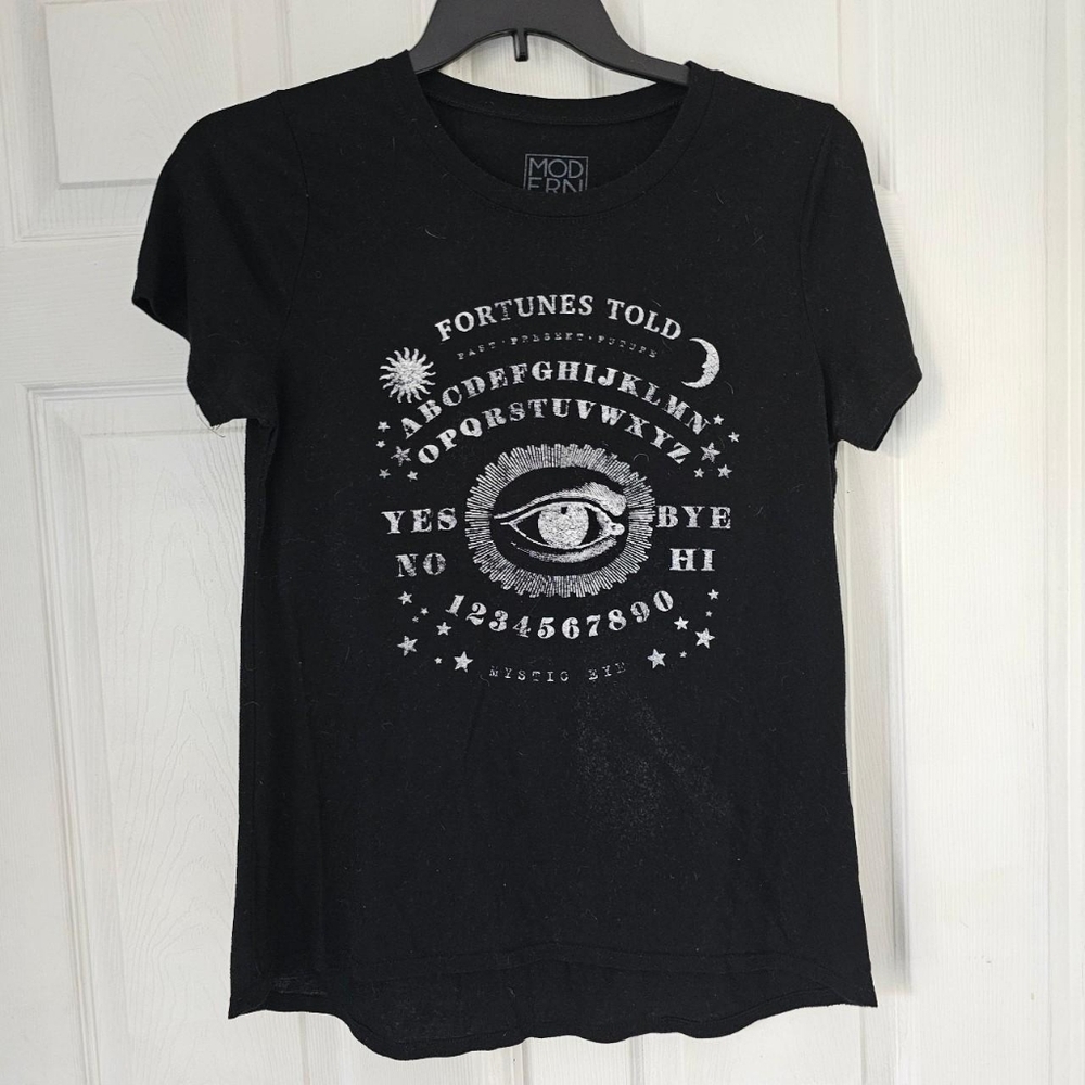 Ouija board halloween goth retro form fit tee